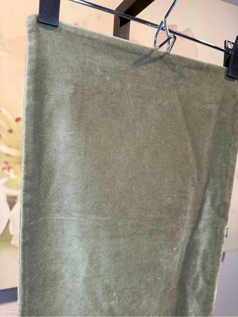 🆕Quince Velvet Lumbar Pillow Cover in Moss 12 x 48